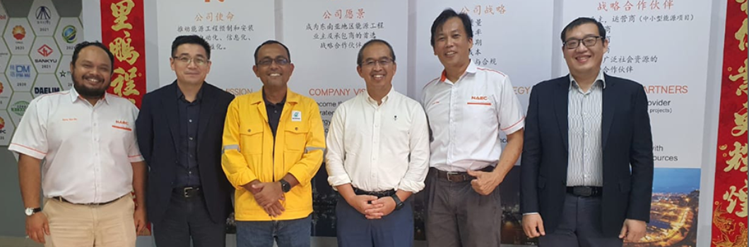 马来西亚石油总公司一行参观奥特集团旗下马来西亚公司，并给予高度评价！
